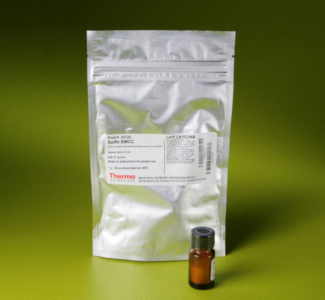 Thermo Fisher Scientific  Sulfo-SMCC (sulfosuccinimidyl 4-(N-maleimidomethyl)cyclohexane-1-carboxylate), No-Weigh Format