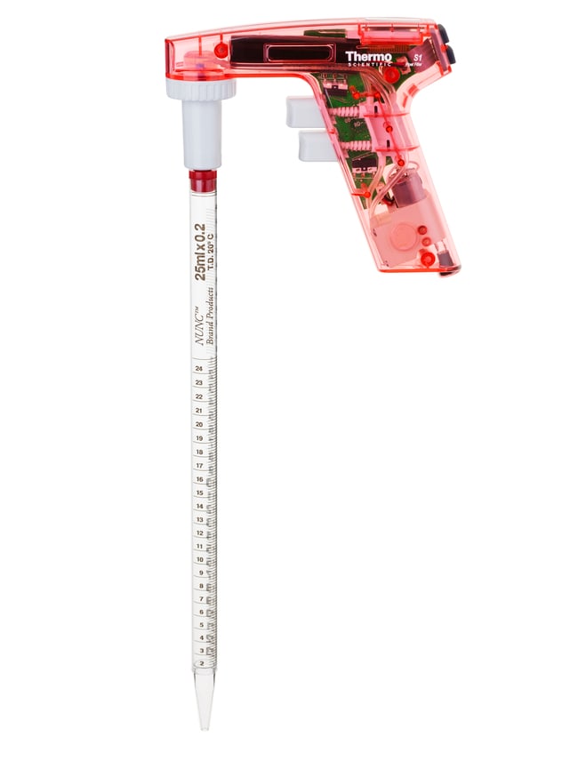 Thermo Fisher Scientific S1 Pipet Fillers, Red, 1-100mL, 100-240V 50/60Hz