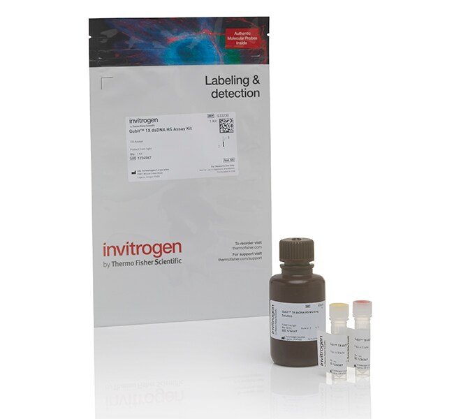 Thermo Fisher Scientific Qubit 1X dsDNA High Sensitivity (HS) and Broad Range (BR) Assay Kits